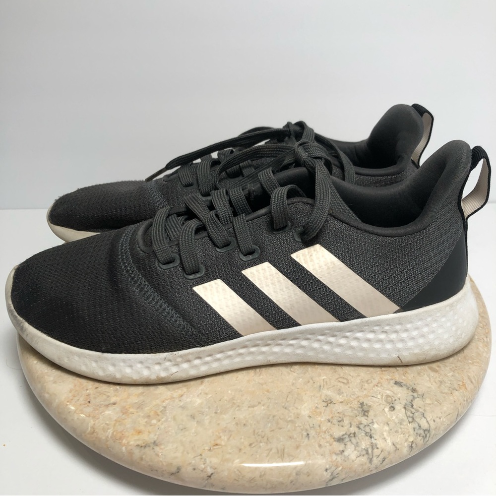 Gray Adidas Cloudfoam Sneakers Women's sz 8 - Picture 3 of 9